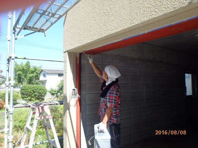 天井塗装　（姫路で外壁塗装）